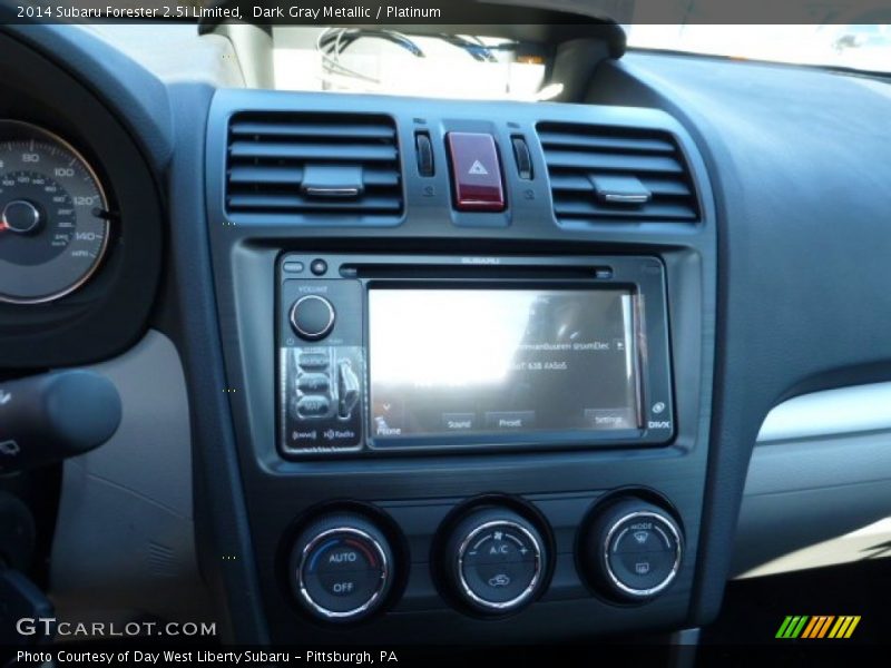 Dark Gray Metallic / Platinum 2014 Subaru Forester 2.5i Limited