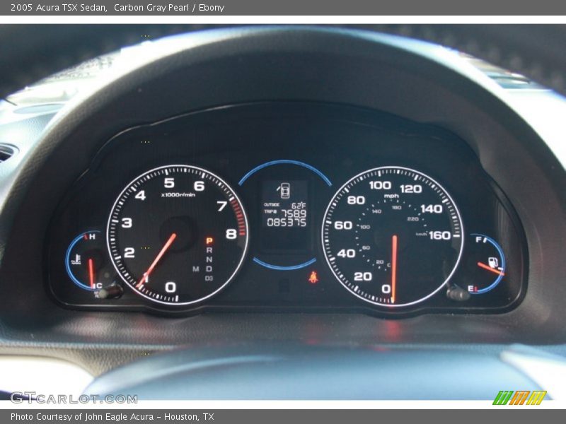 Carbon Gray Pearl / Ebony 2005 Acura TSX Sedan