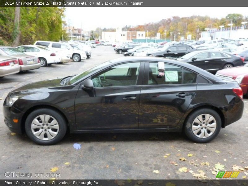 Black Granite Metallic / Jet Black/Medium Titanium 2014 Chevrolet Cruze LS