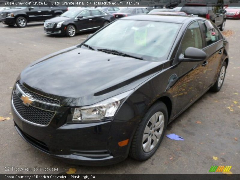 Black Granite Metallic / Jet Black/Medium Titanium 2014 Chevrolet Cruze LS