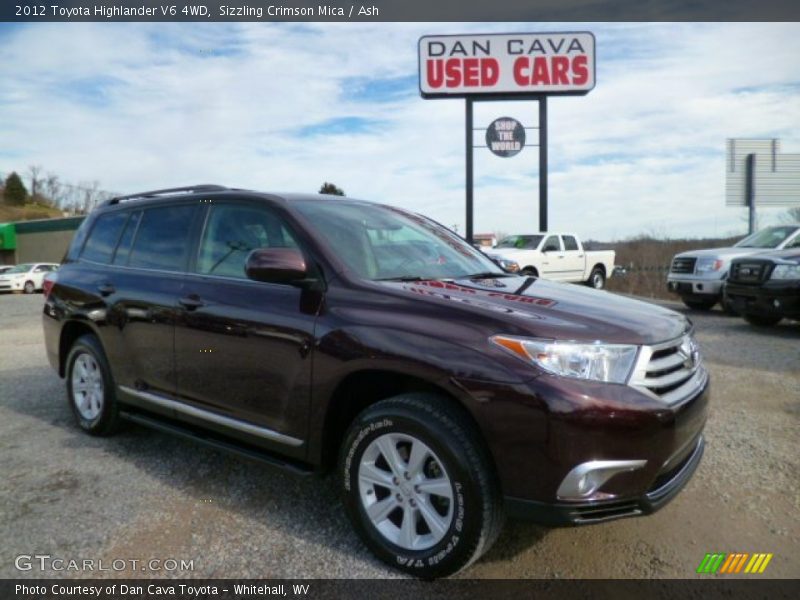 Sizzling Crimson Mica / Ash 2012 Toyota Highlander V6 4WD