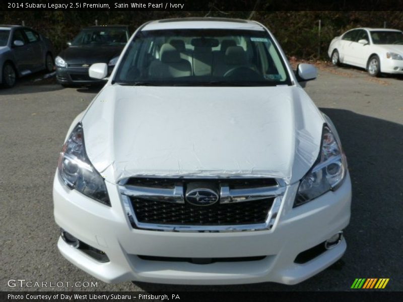 Satin White Pearl / Ivory 2014 Subaru Legacy 2.5i Premium