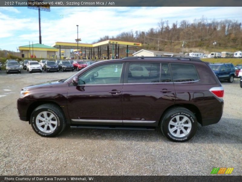 Sizzling Crimson Mica / Ash 2012 Toyota Highlander V6 4WD
