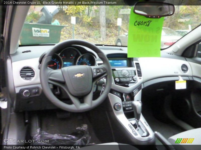 Black Granite Metallic / Jet Black/Medium Titanium 2014 Chevrolet Cruze LS