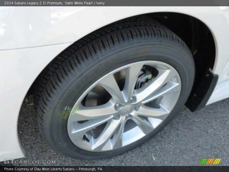 Satin White Pearl / Ivory 2014 Subaru Legacy 2.5i Premium