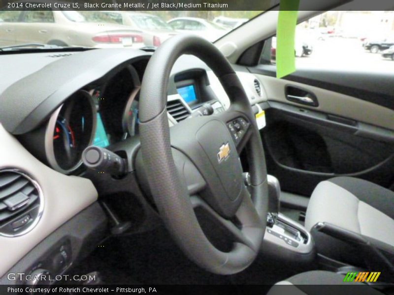 Black Granite Metallic / Jet Black/Medium Titanium 2014 Chevrolet Cruze LS