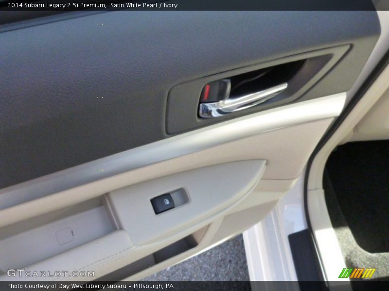 Satin White Pearl / Ivory 2014 Subaru Legacy 2.5i Premium