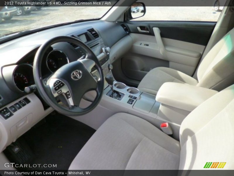Sizzling Crimson Mica / Ash 2012 Toyota Highlander V6 4WD