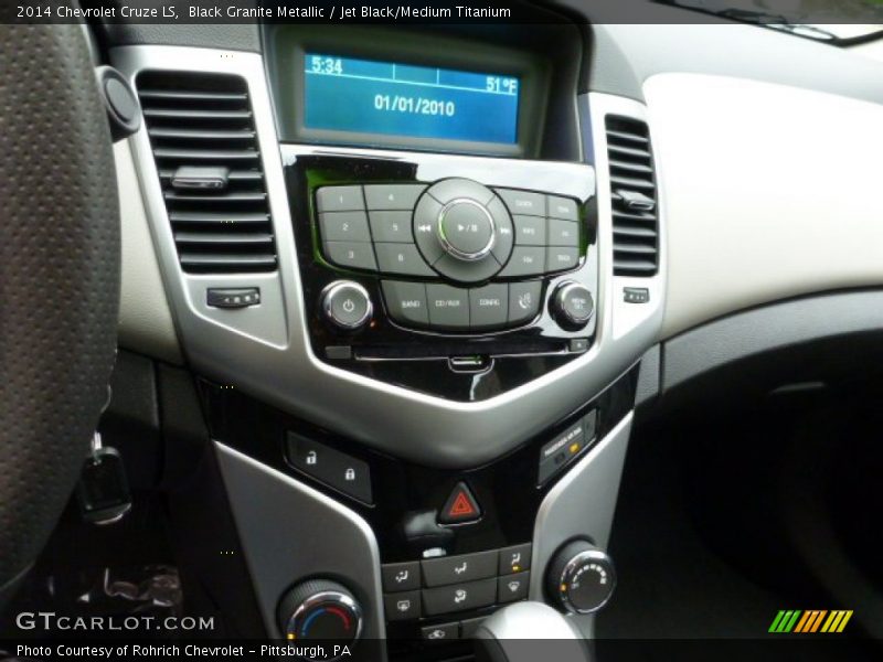 Black Granite Metallic / Jet Black/Medium Titanium 2014 Chevrolet Cruze LS