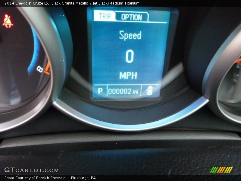 Black Granite Metallic / Jet Black/Medium Titanium 2014 Chevrolet Cruze LS