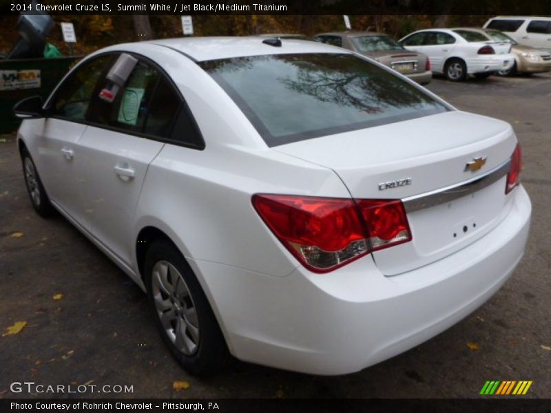 Summit White / Jet Black/Medium Titanium 2014 Chevrolet Cruze LS