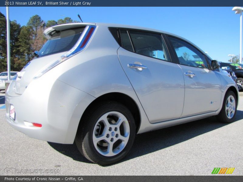 Brilliant Silver / Light Gray 2013 Nissan LEAF SV