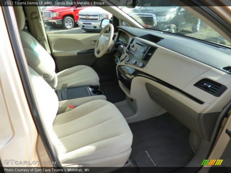 Sandy Beach Metallic / Bisque 2012 Toyota Sienna LE AWD