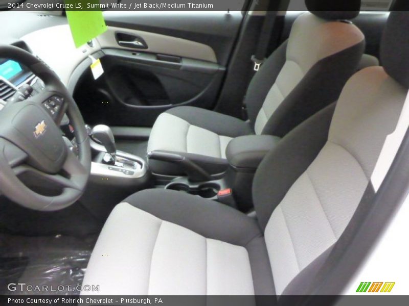Summit White / Jet Black/Medium Titanium 2014 Chevrolet Cruze LS