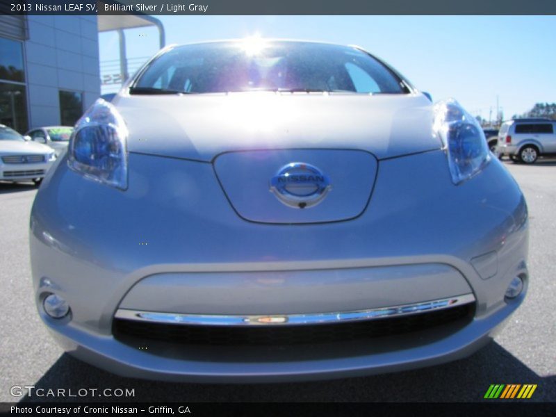 Brilliant Silver / Light Gray 2013 Nissan LEAF SV