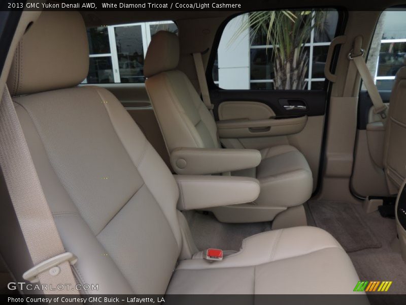 White Diamond Tricoat / Cocoa/Light Cashmere 2013 GMC Yukon Denali AWD