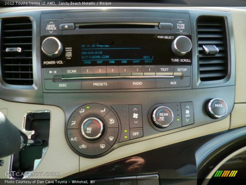 Sandy Beach Metallic / Bisque 2012 Toyota Sienna LE AWD