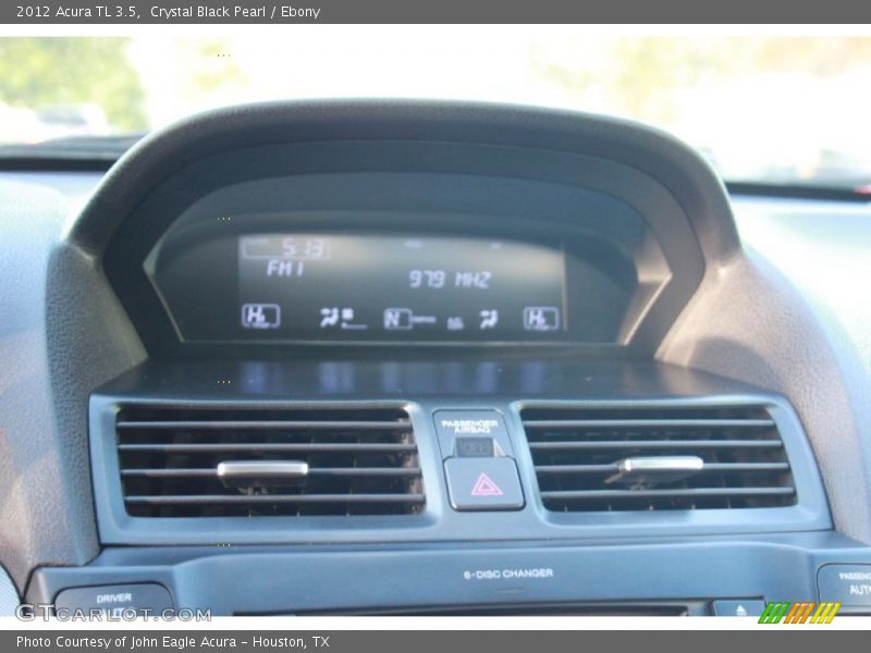 Crystal Black Pearl / Ebony 2012 Acura TL 3.5