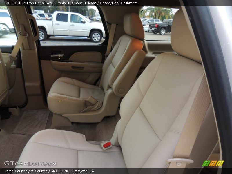 White Diamond Tricoat / Cocoa/Light Cashmere 2013 GMC Yukon Denali AWD