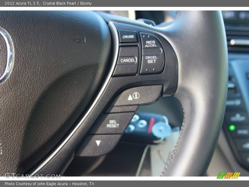 Crystal Black Pearl / Ebony 2012 Acura TL 3.5