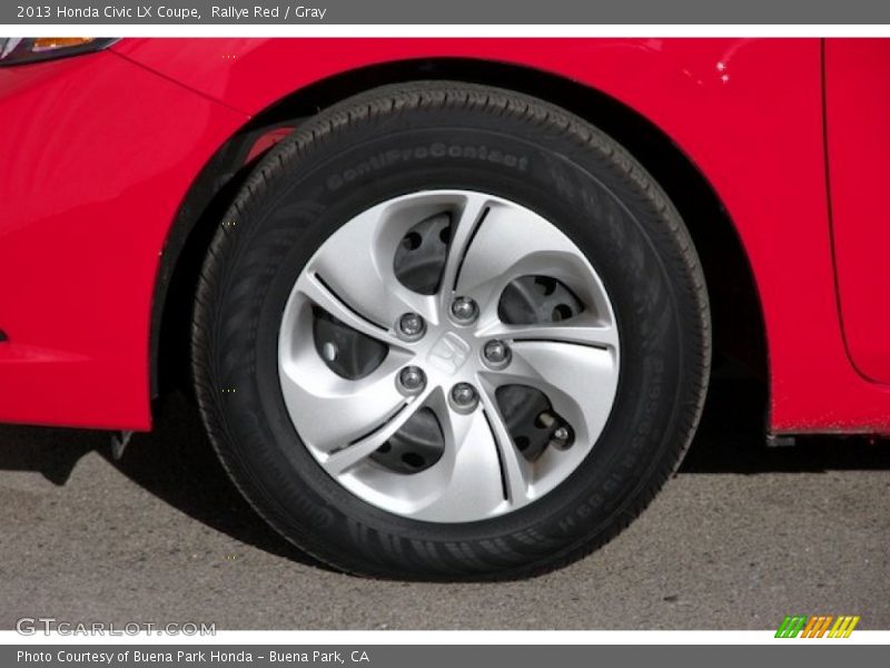Rallye Red / Gray 2013 Honda Civic LX Coupe