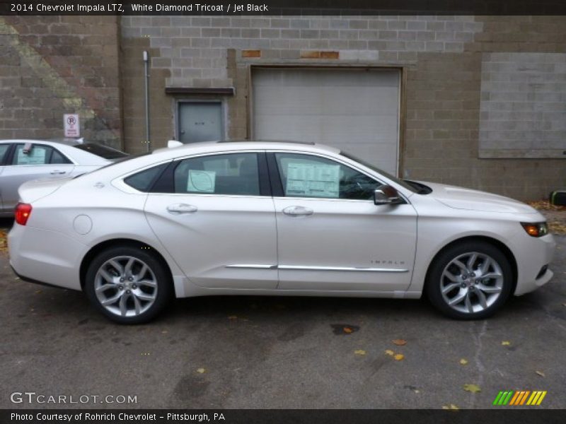 White Diamond Tricoat / Jet Black 2014 Chevrolet Impala LTZ