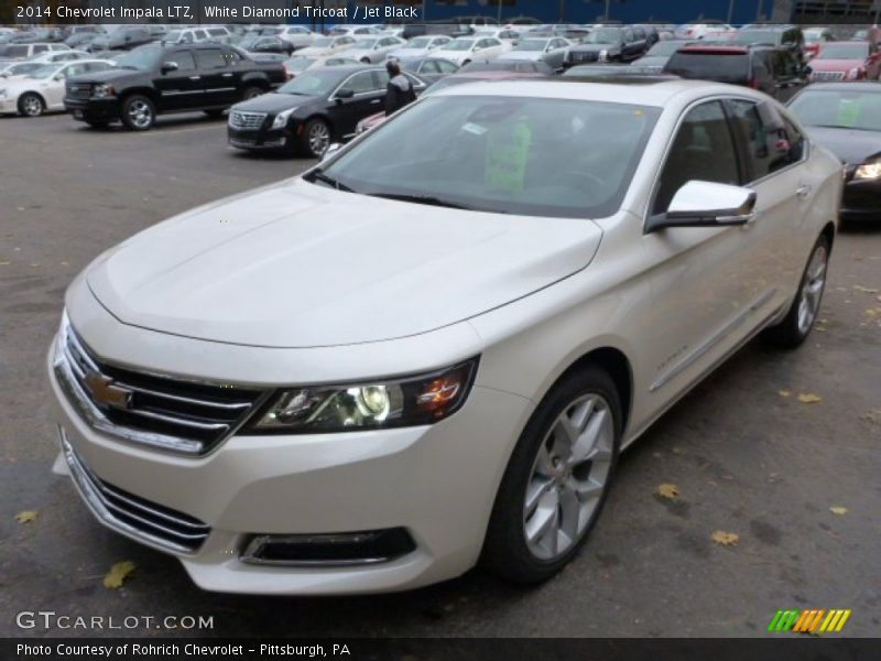 White Diamond Tricoat / Jet Black 2014 Chevrolet Impala LTZ