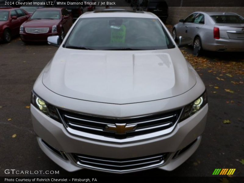 White Diamond Tricoat / Jet Black 2014 Chevrolet Impala LTZ