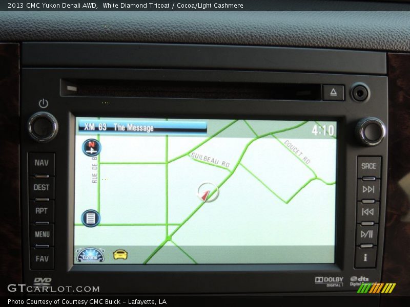 White Diamond Tricoat / Cocoa/Light Cashmere 2013 GMC Yukon Denali AWD