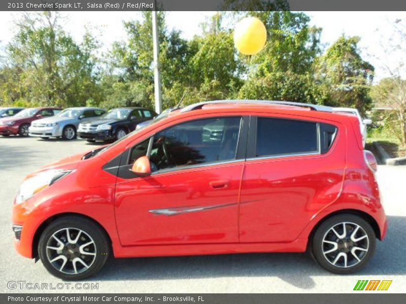 Salsa (Red) / Red/Red 2013 Chevrolet Spark LT