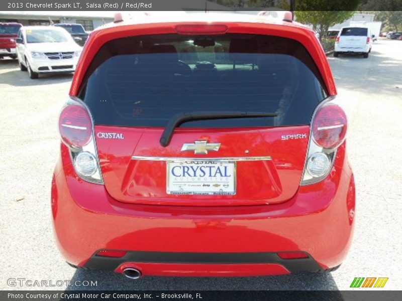 Salsa (Red) / Red/Red 2013 Chevrolet Spark LT