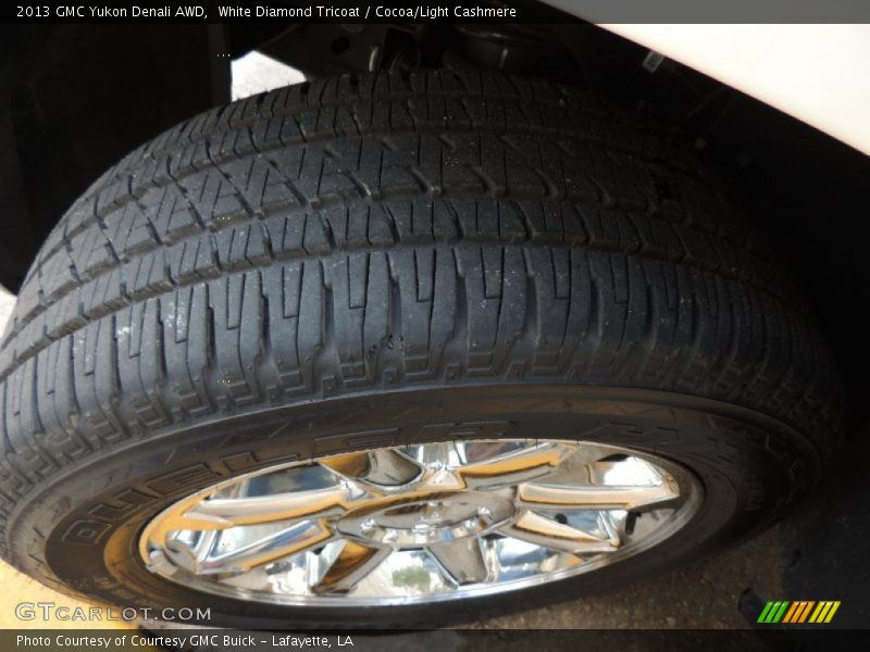 White Diamond Tricoat / Cocoa/Light Cashmere 2013 GMC Yukon Denali AWD