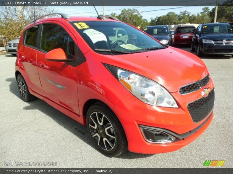 Salsa (Red) / Red/Red 2013 Chevrolet Spark LT