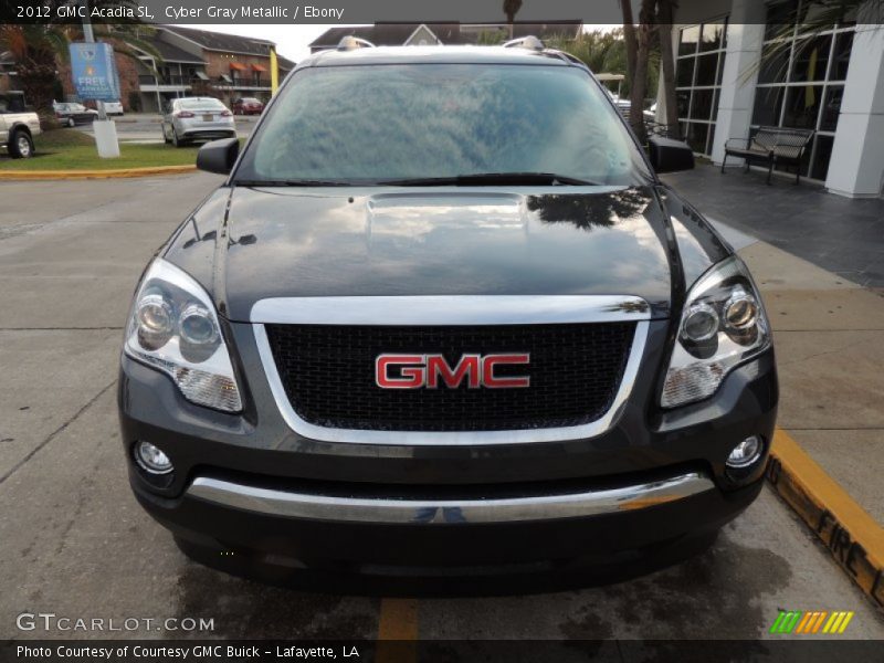 Cyber Gray Metallic / Ebony 2012 GMC Acadia SL