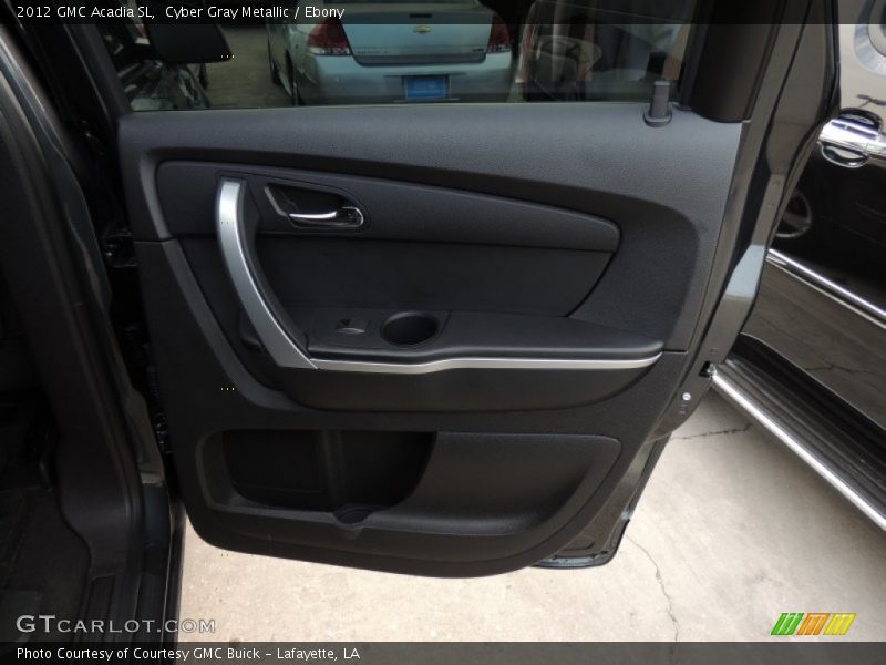 Cyber Gray Metallic / Ebony 2012 GMC Acadia SL