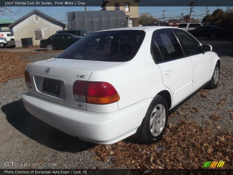 Frost White / Gray 1997 Honda Civic EX Sedan