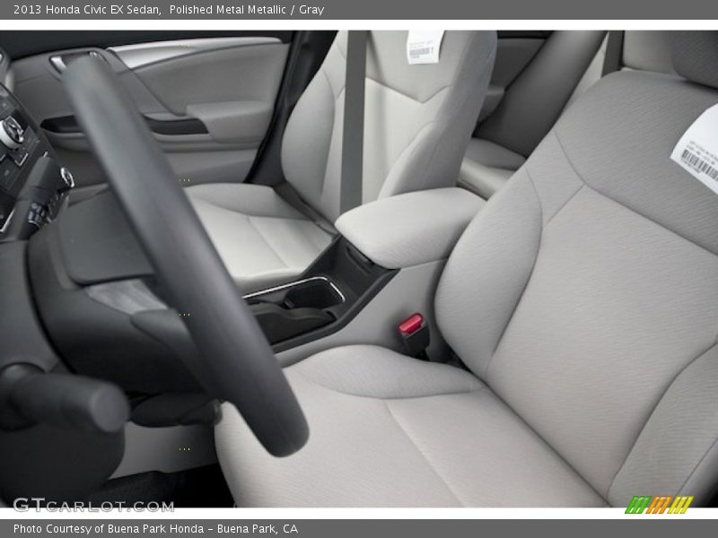 Polished Metal Metallic / Gray 2013 Honda Civic EX Sedan