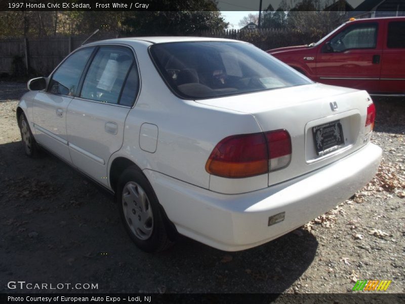 Frost White / Gray 1997 Honda Civic EX Sedan