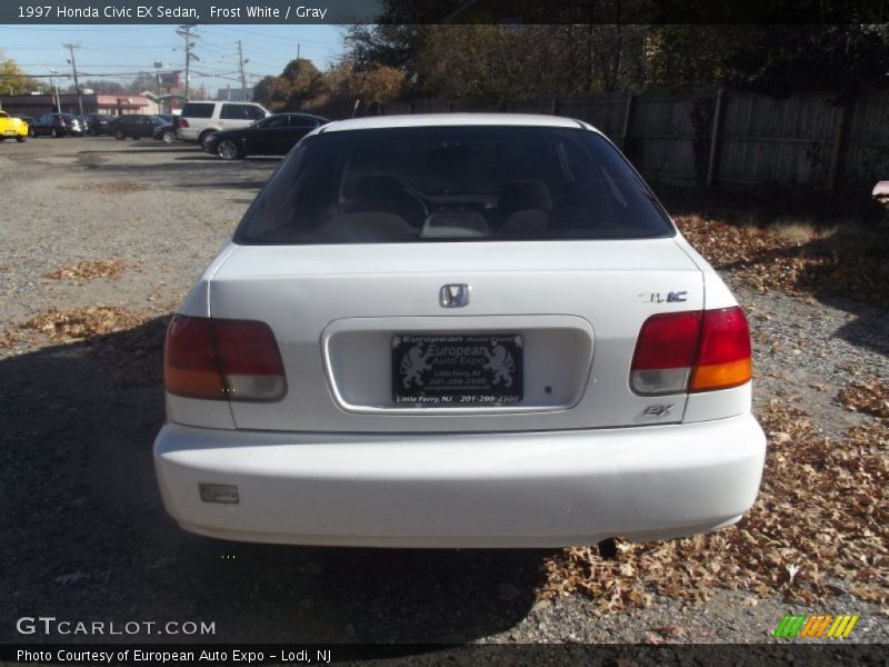 Frost White / Gray 1997 Honda Civic EX Sedan