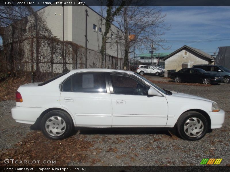 Frost White / Gray 1997 Honda Civic EX Sedan