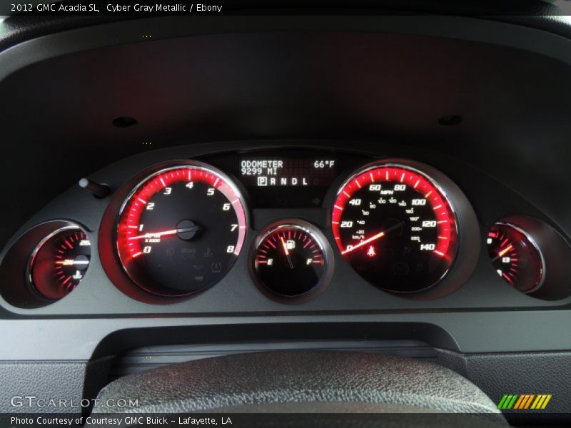Cyber Gray Metallic / Ebony 2012 GMC Acadia SL