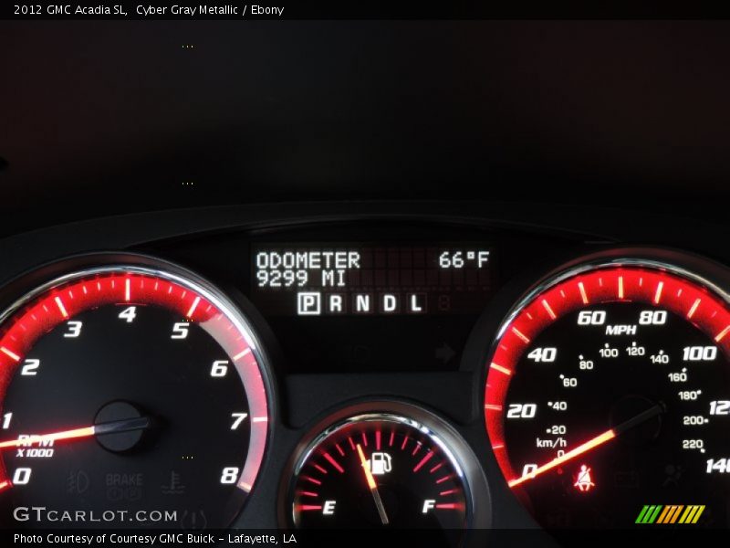 Cyber Gray Metallic / Ebony 2012 GMC Acadia SL