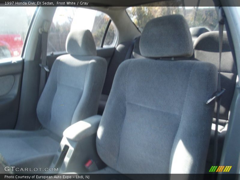 Frost White / Gray 1997 Honda Civic EX Sedan