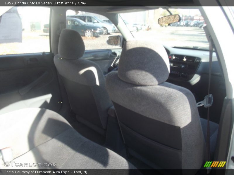 Frost White / Gray 1997 Honda Civic EX Sedan