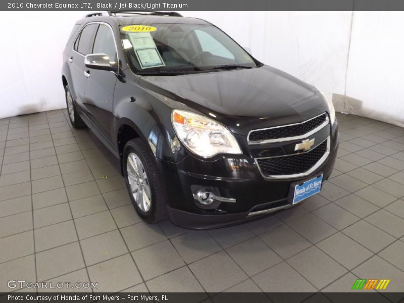 Black / Jet Black/Light Titanium 2010 Chevrolet Equinox LTZ
