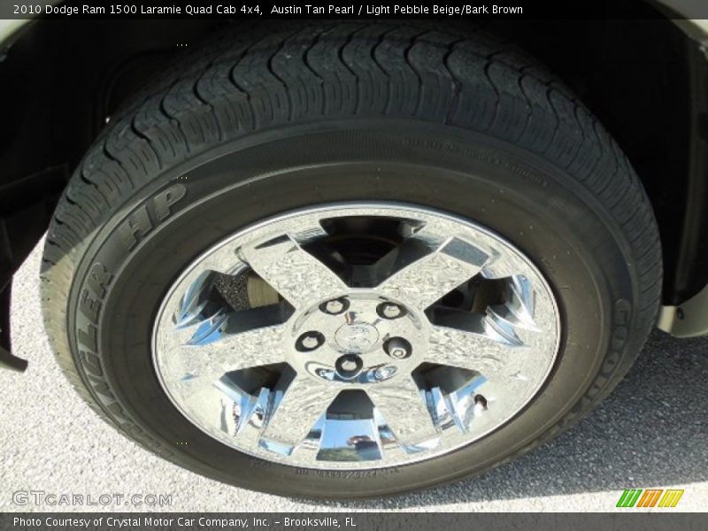 Austin Tan Pearl / Light Pebble Beige/Bark Brown 2010 Dodge Ram 1500 Laramie Quad Cab 4x4