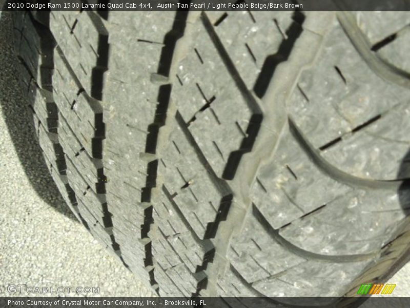 Austin Tan Pearl / Light Pebble Beige/Bark Brown 2010 Dodge Ram 1500 Laramie Quad Cab 4x4