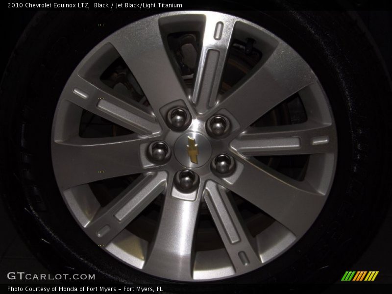 Black / Jet Black/Light Titanium 2010 Chevrolet Equinox LTZ