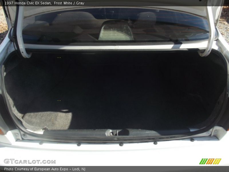 Frost White / Gray 1997 Honda Civic EX Sedan