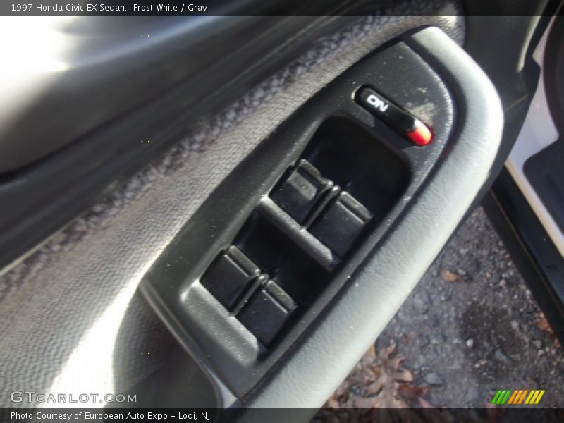 Frost White / Gray 1997 Honda Civic EX Sedan